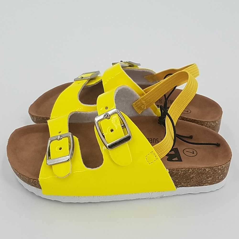🆕️ Blue Suede Shoes Yellow Sandals - Picture 3 of 7